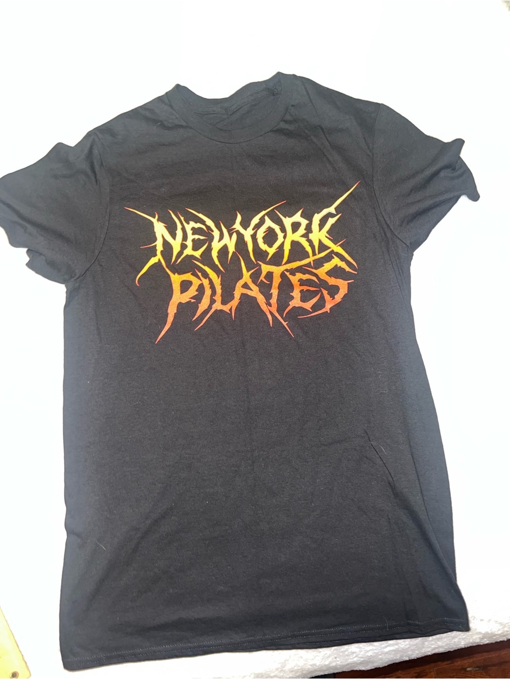 New York Pilates band tshirt burnout tour woman size small
